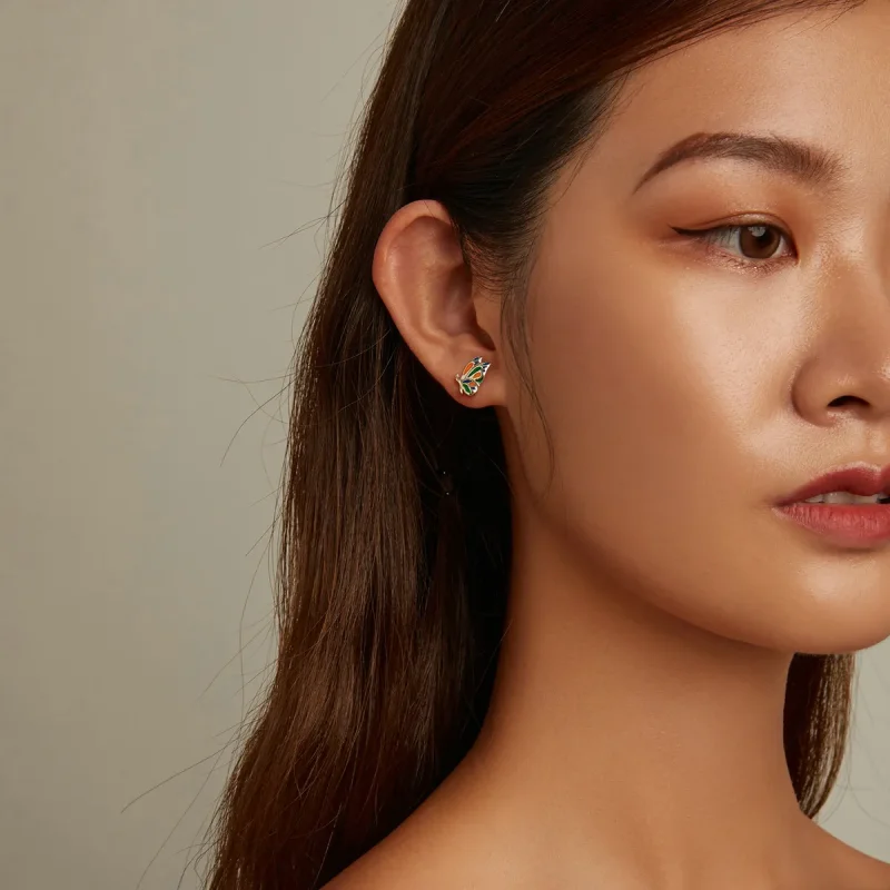 (image for) PANDORA Style Brilliant Butterfly Stud Earrings - SCE1359 - View 5