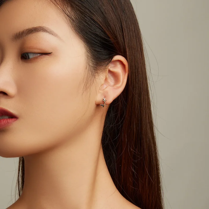 (image for) PANDORA Style Butterfly Stud Earrings - SCE1501 - View 6