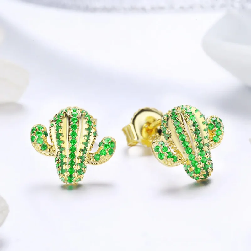 (image for) PANDORA Style Cactus Stud Earrings - BSE013 - View 3