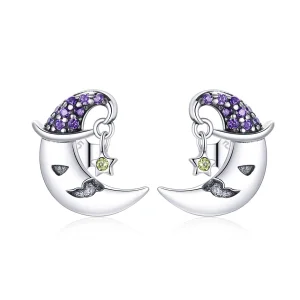 (image for) PANDORA Style Cartoon Moon Stud Earrings - SCE954