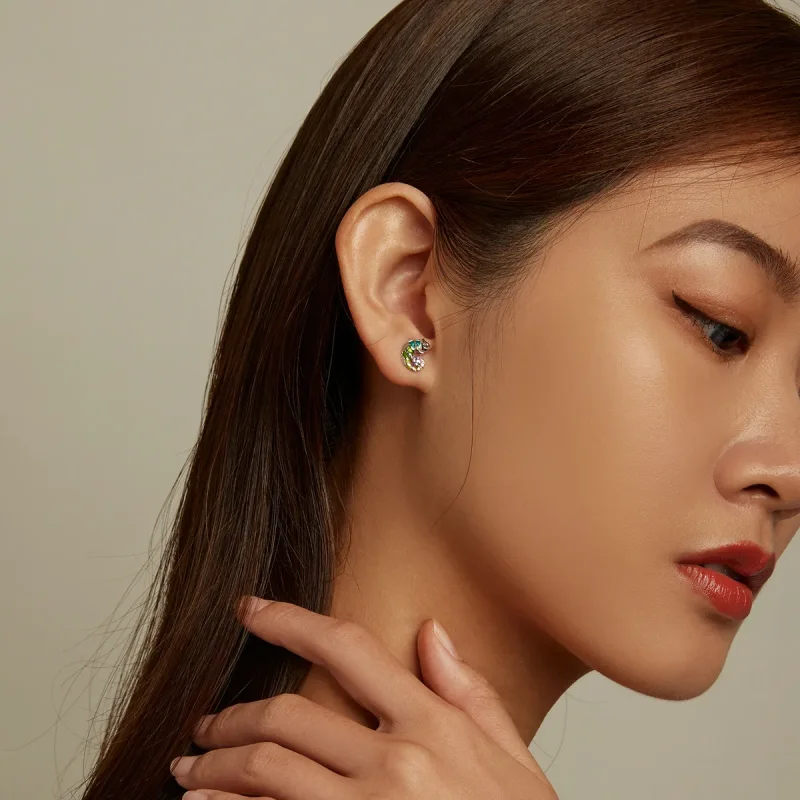 (image for) PANDORA Style Chameleon Stud Earrings - BSE587 - View 7