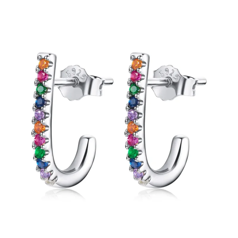 (image for) PANDORA Style Christmas Cane Stud Earrings - SCE1167-A - Product Image