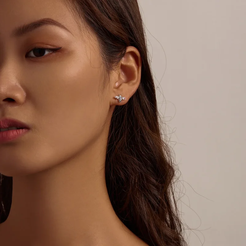 (image for) PANDORA Style Colorful Bee Stud Earrings - BSE559 - View 6