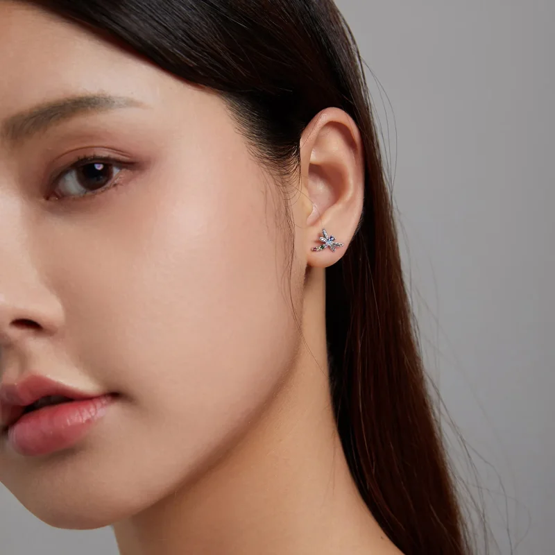 (image for) PANDORA Style Colorful Dragonfly Stud Earrings - BSE515 - View 8