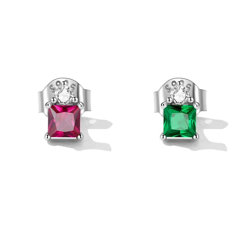 (image for) PANDORA Style Colorful Princess Party Candies Stud Earrings - SCE1465 - View 2