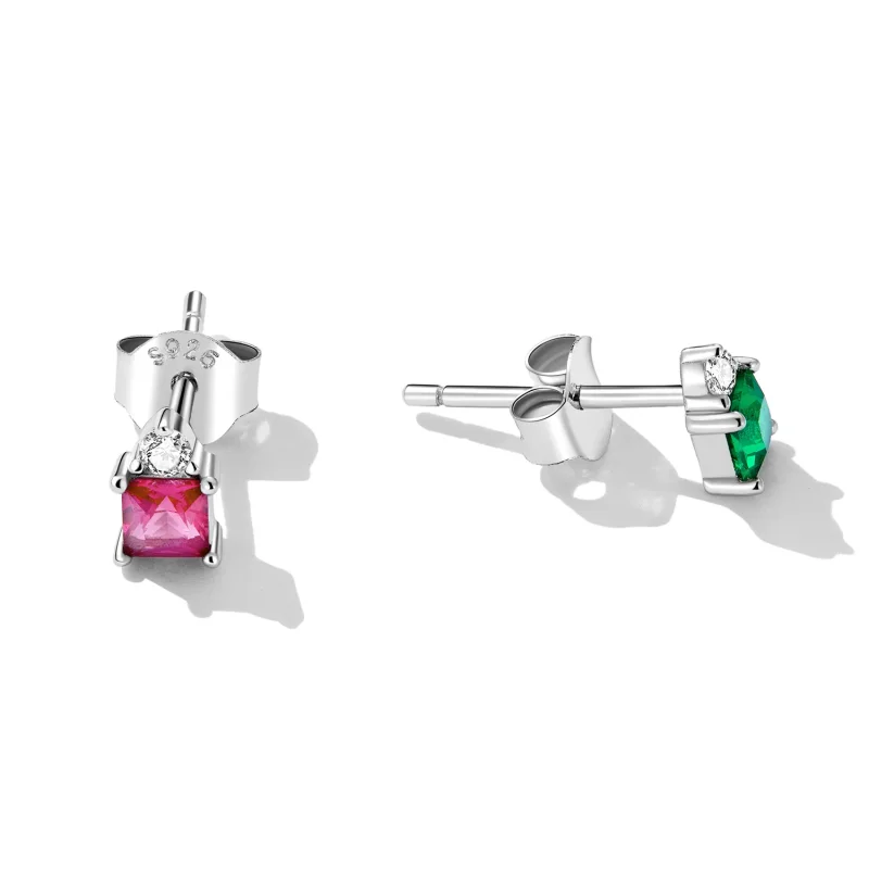(image for) PANDORA Style Colorful Princess Party Candies Stud Earrings - SCE1465 - View 3