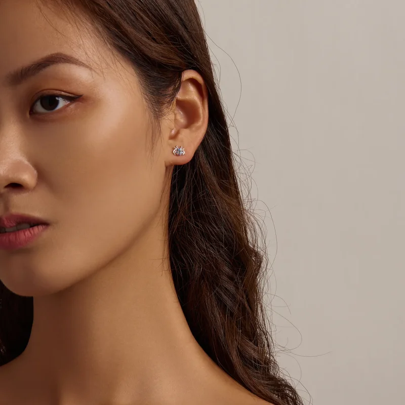 (image for) PANDORA Style Colorful Spider Stud Earrings - BSE561 - View 6