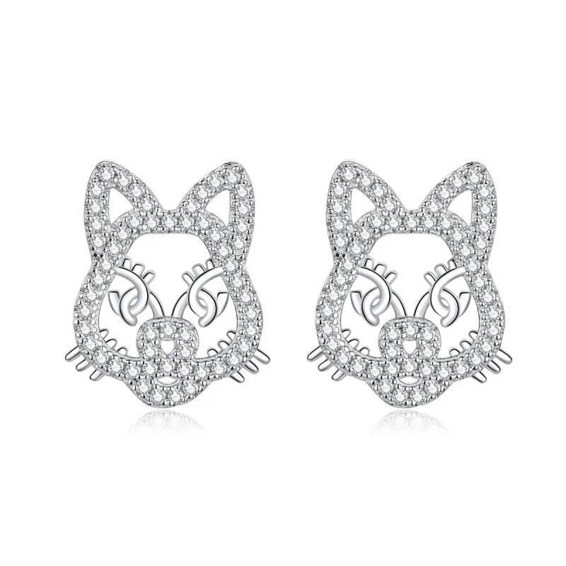 (image for) PANDORA Style Cute and Cute Tiger Stud Earrings - SCE763 - Product Image