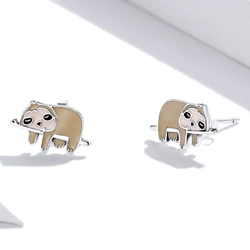(image for) PANDORA Style Cute Sloth Stud Earrings - SCE1280 - View 3