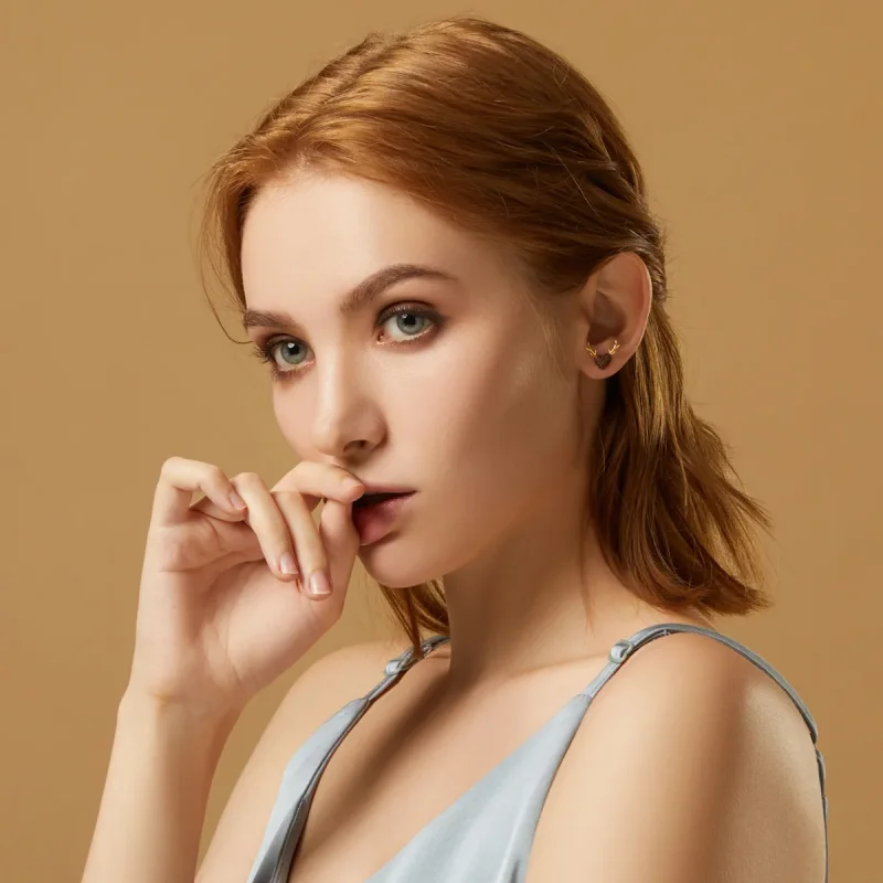 (image for) PANDORA Style Deer Love Stud Earrings - BSE313 - View 7