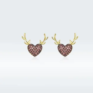(image for) PANDORA Style Deer Love Stud Earrings - BSE313