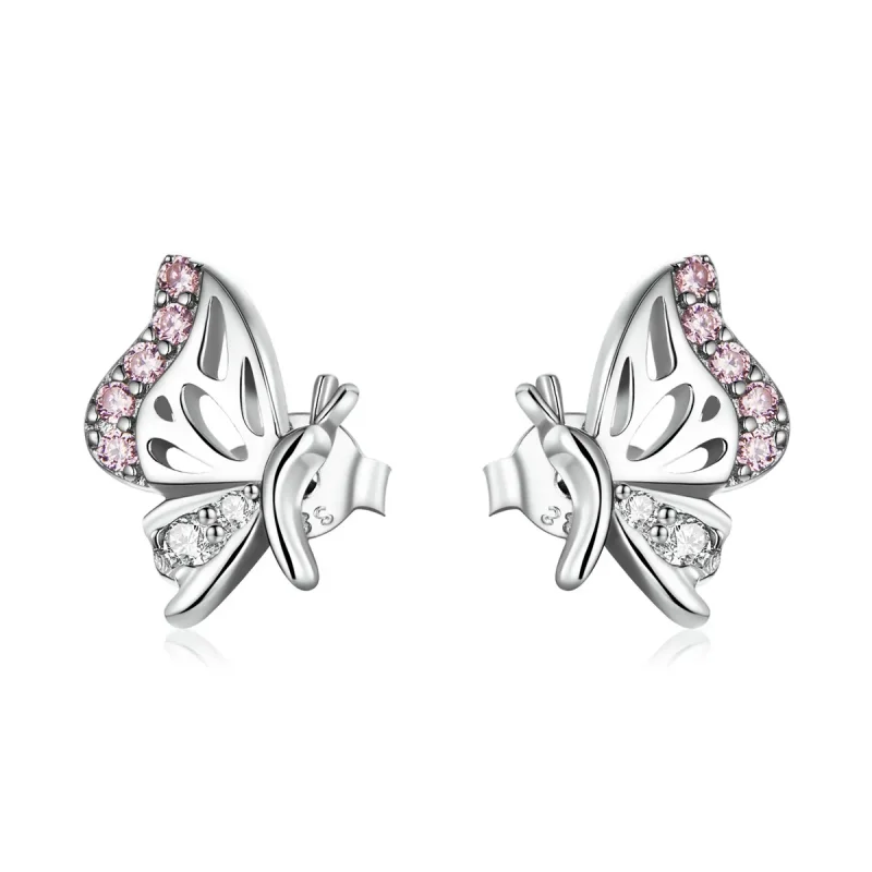 (image for) PANDORA Style Delicate Butterfly Stud Earrings - BSE574 - Product Image