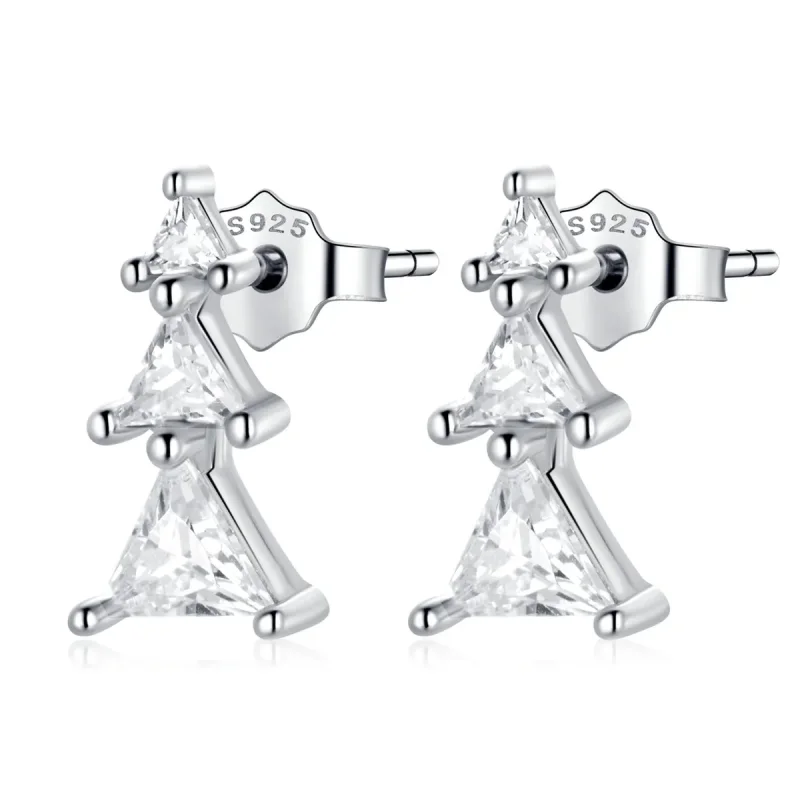 (image for) PANDORA Style Delicate Christmas Tree Stud Earrings - SCE1268-A - Product Image