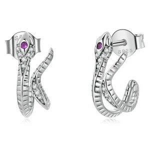 (image for) PANDORA Style Delicate Silver Snake Stud Earrings - BSE565