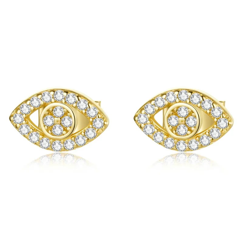(image for) PANDORA Style Devil Eye Stud Earrings - BSE518 - Product Image