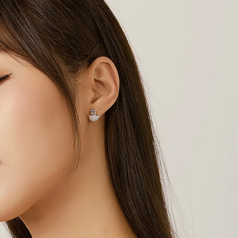 (image for) PANDORA Style Dinosaur Baby Stud Earrings - BSE354 - View 6