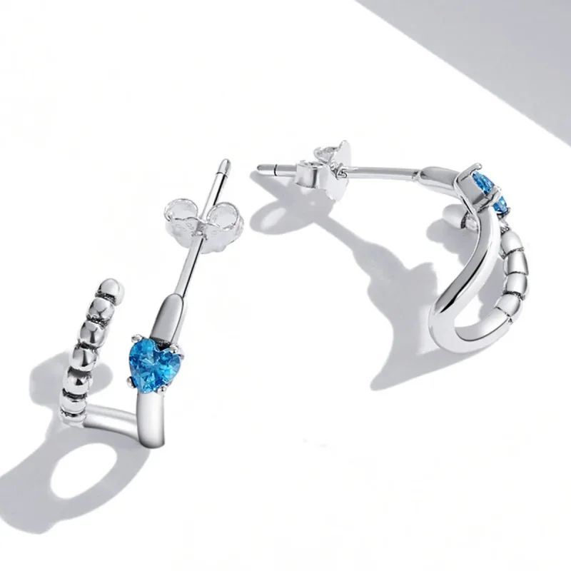 (image for) PANDORA Style Exquisite Double Layer Stud Earrings - SCE1331 - View 3
