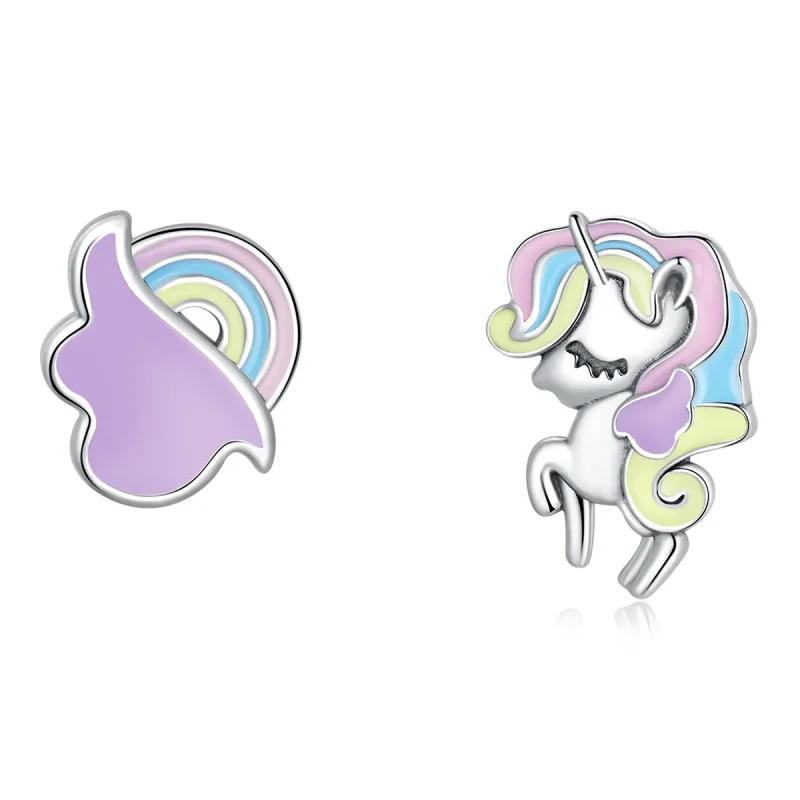 (image for) PANDORA Style Fantasy Unicorns Stud Earrings - SCE1266 - Product Image