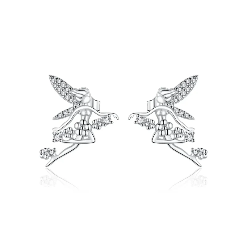 (image for) PANDORA Style Flower Elf Stud Earrings - BSE341 - Product Image