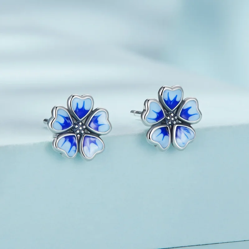 (image for) PANDORA Style Flowers Stud Earrings - SCE1513 - View 2