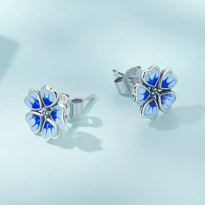 (image for) PANDORA Style Flowers Stud Earrings - SCE1513 - View 4