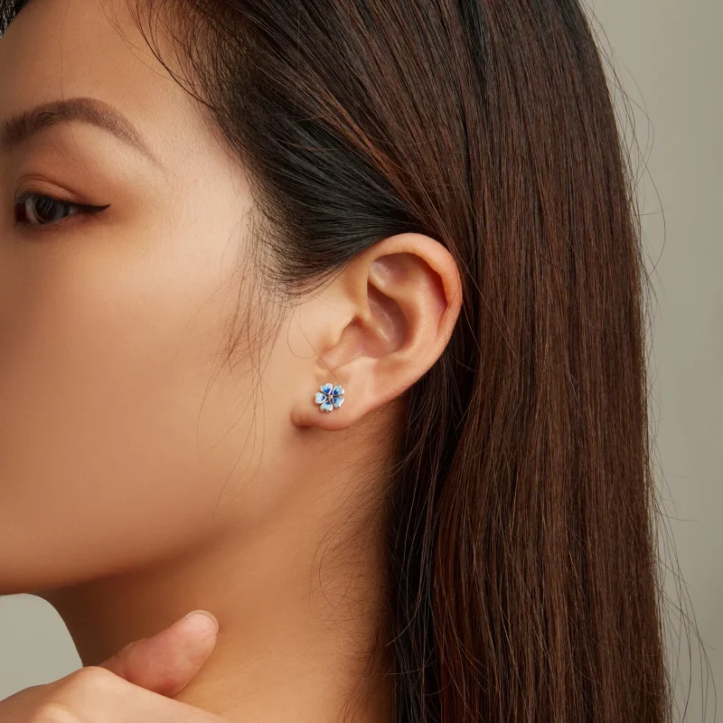 (image for) PANDORA Style Flowers Stud Earrings - SCE1513 - View 6