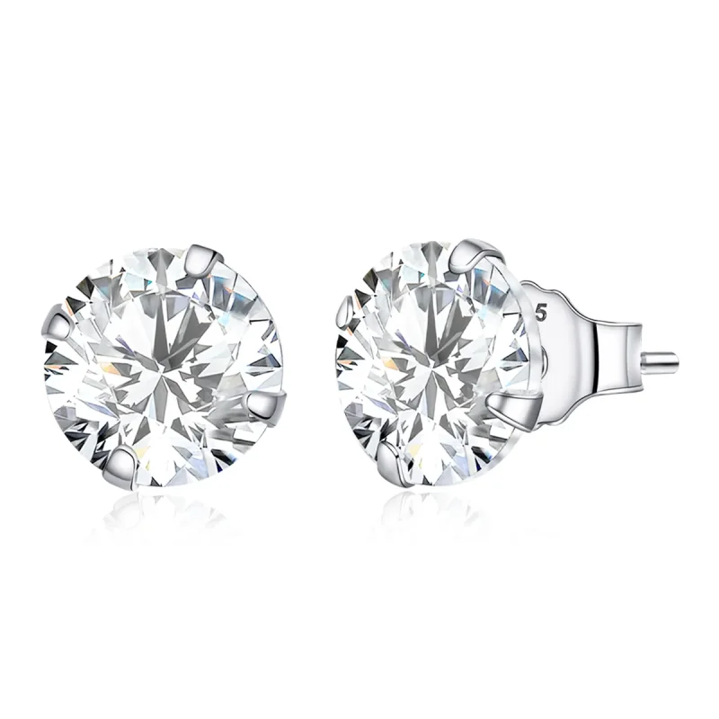 (image for) PANDORA Style Four Claw Zircon Stud Earrings - BSE166 - Product Image