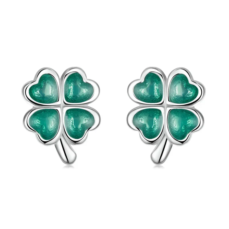 (image for) PANDORA Style Four Leaf Clover Stud Earrings - SCE1346 - Product Image