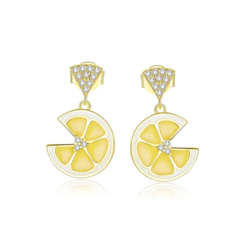 (image for) PANDORA Style Fresh Lemon Stud Earrings - BSE435 - Product Image