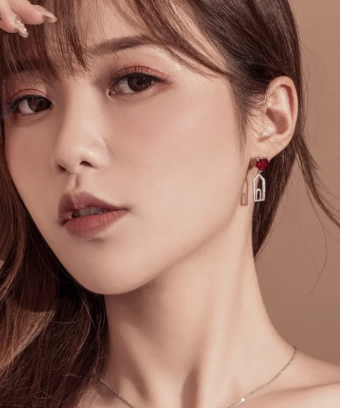 (image for) PANDORA Style Full House Stud Earrings - BSE133 - View 3