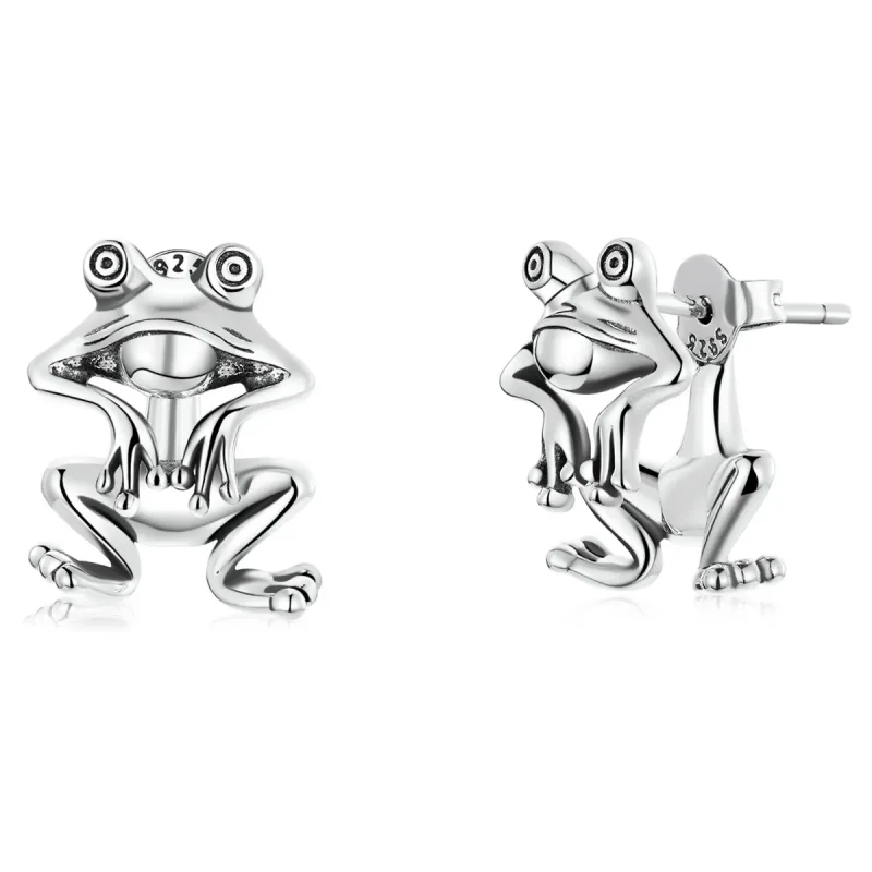 (image for) PANDORA Style Funny Frog Stud Earrings - SCE1324 - Product Image