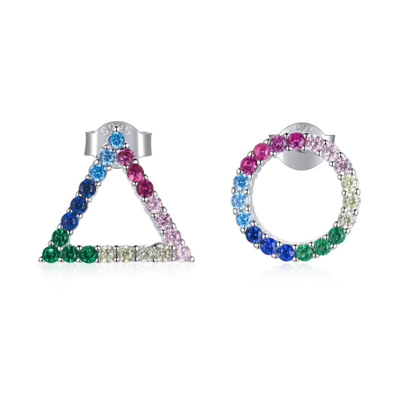 (image for) PANDORA Style Geometry Stud Earrings - BSE482 - Product Image