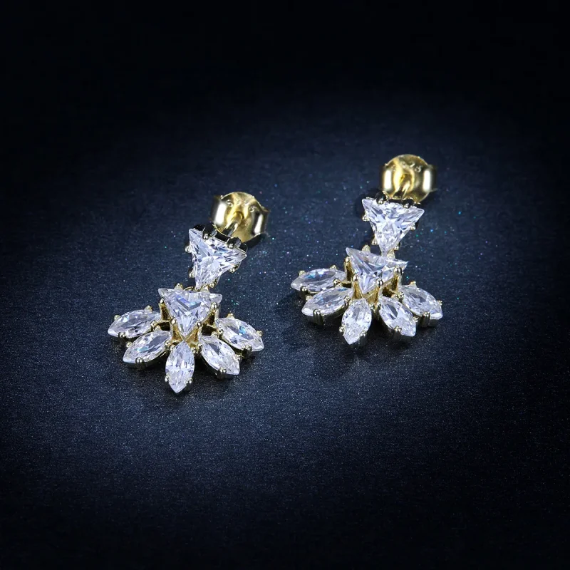 (image for) PANDORA Style Golden Memories Stud Earrings - BSE226 - View 8