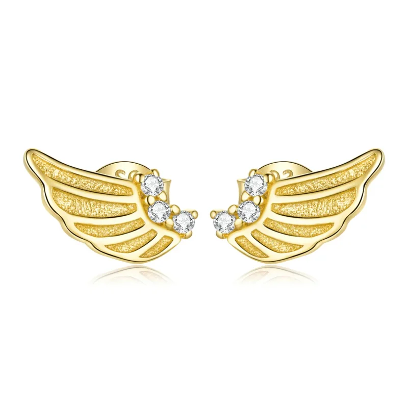 (image for) PANDORA Style Golden Wings Stud Earrings - BSE524 - Product Image