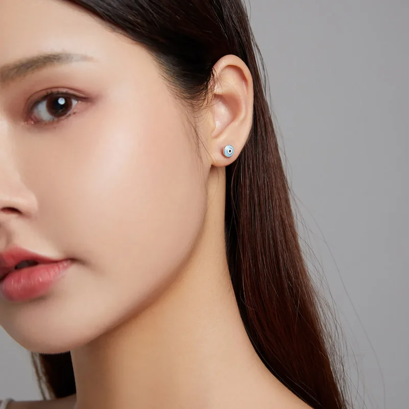 (image for) PANDORA Style Guardian Eye Stud Earrings - SCE1207-LB - View 4