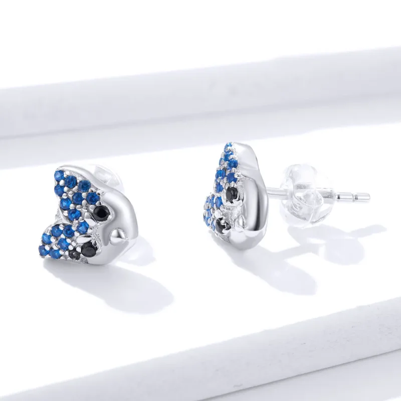 (image for) PANDORA Style Husky Stud Earrings - BSE356 - View 4