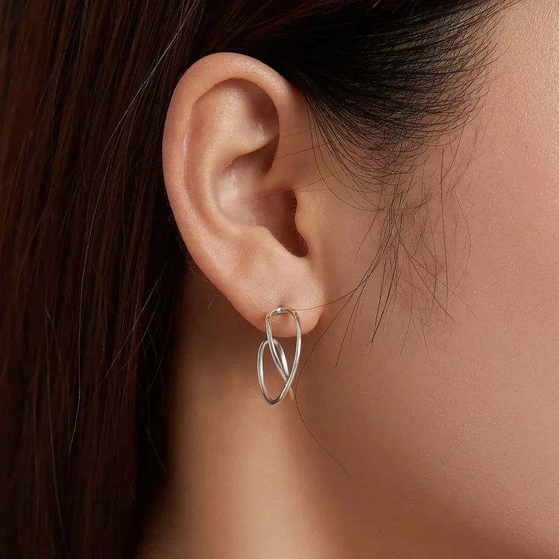 (image for) PANDORA Style Intertwined Love Stud Earrings - SCE1195 - View 5