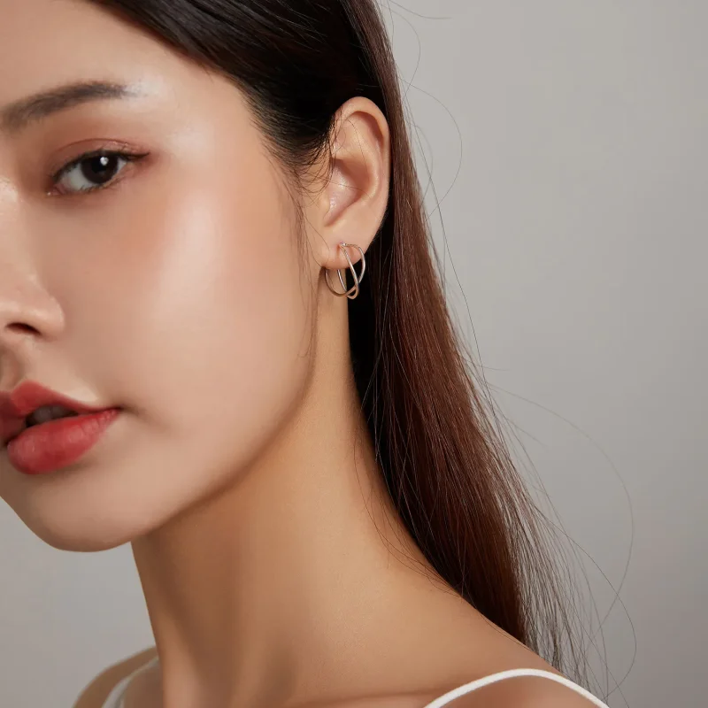 (image for) PANDORA Style Intertwined Love Stud Earrings - SCE1195 - View 6