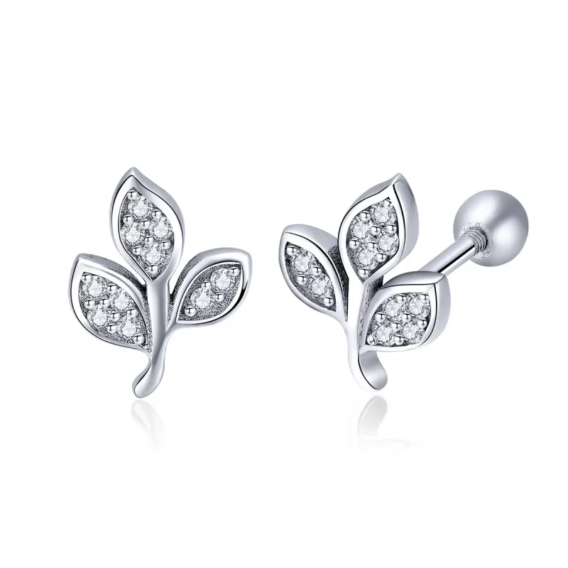 (image for) PANDORA Style Listening To The Leaves Stud Earrings - SCE431 - Product Image