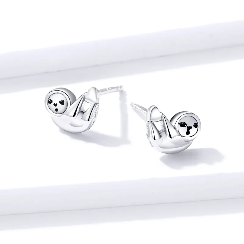 (image for) PANDORA Style Little Sloth Stud Earrings - BSE303 - View 4