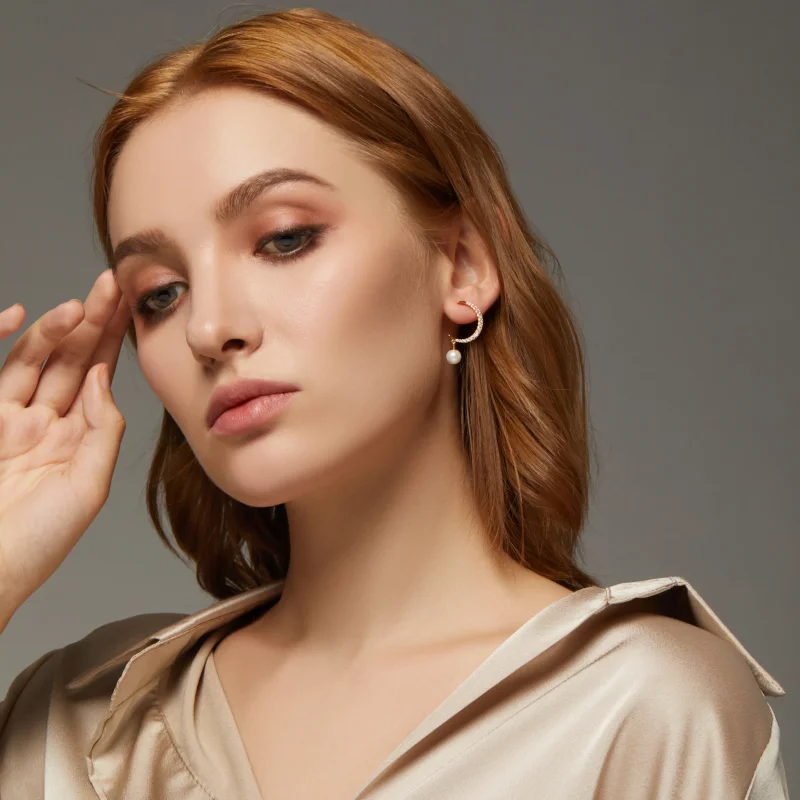 (image for) PANDORA Style Love Nocturne Stud Earrings - BSE308 - View 7