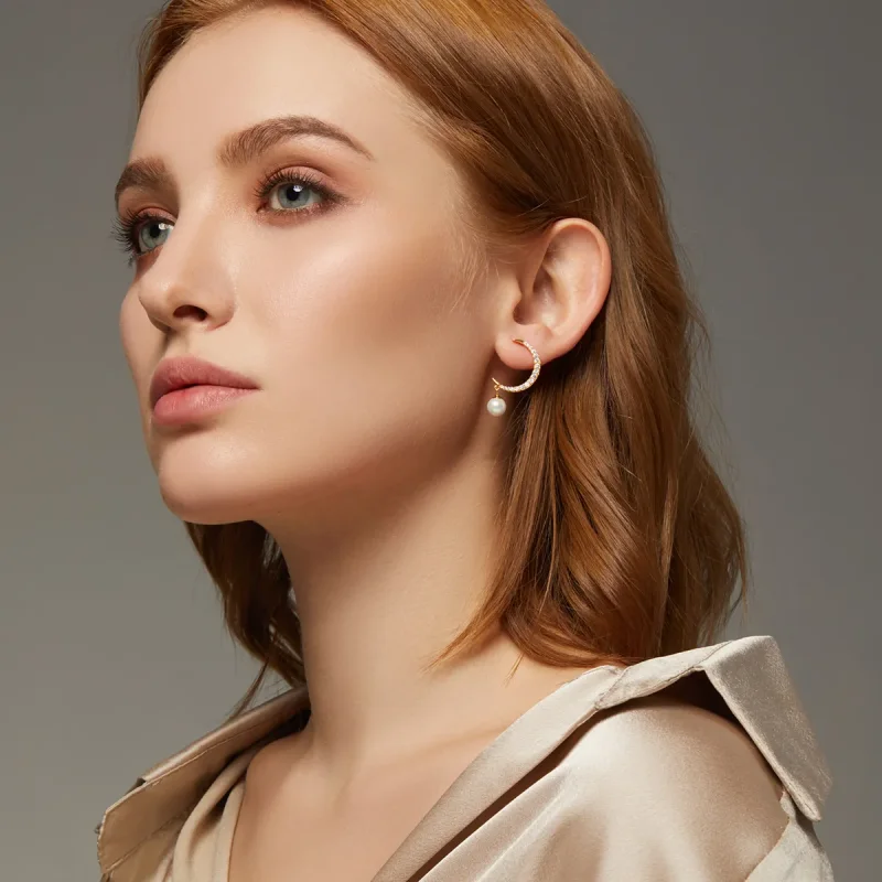 (image for) PANDORA Style Love Nocturne Stud Earrings - BSE308 - View 8