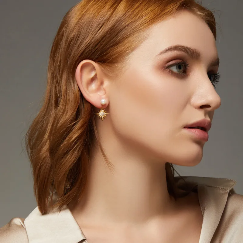 (image for) PANDORA Style Love Nocturne Stud Earrings - BSE308 - View 9