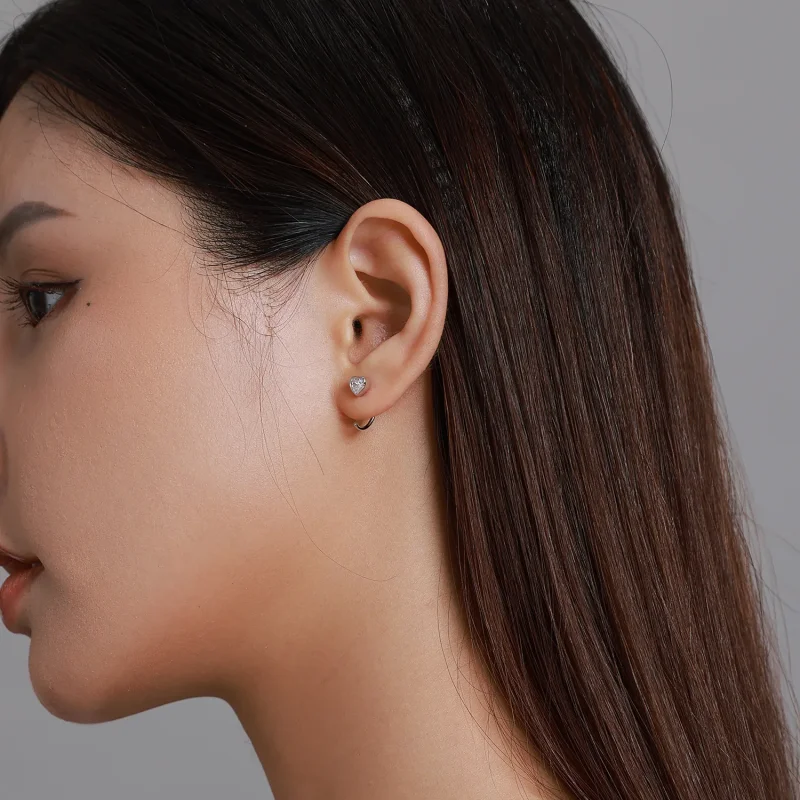 (image for) PANDORA Style Love Stud Earrings - BSE516 - View 8