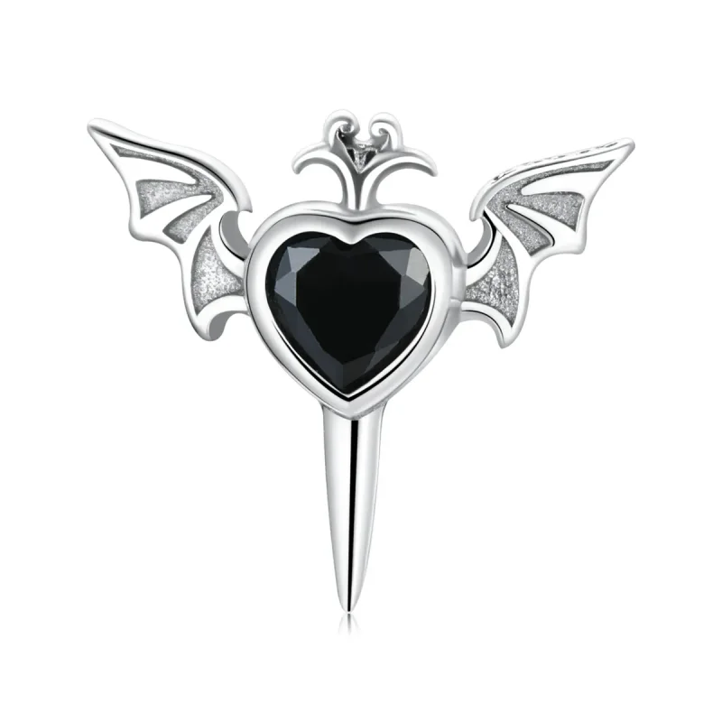 (image for) PANDORA Style Love Wings Stud Earrings - SCE1179-BK - Product Image