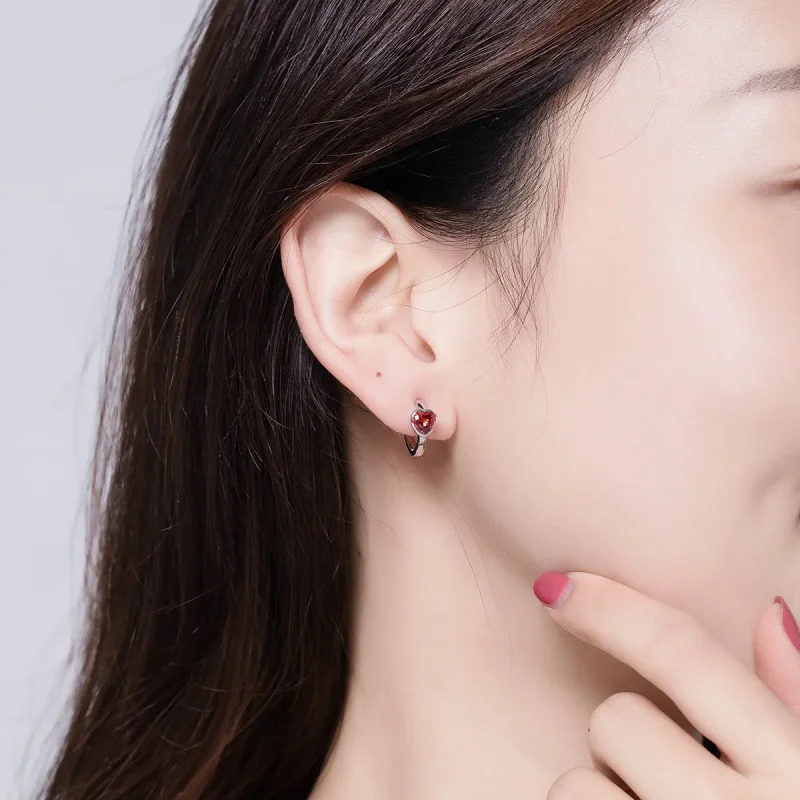 (image for) PANDORA Style Love You Stud Earrings - BSE084 - View 5