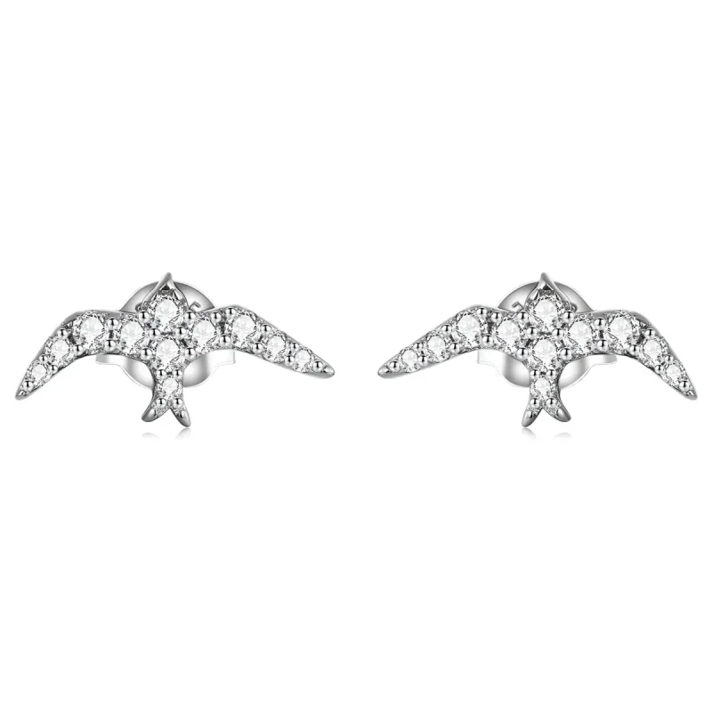 (image for) PANDORA Style Mini Swallow Stud Earrings - BSE594 - Product Image