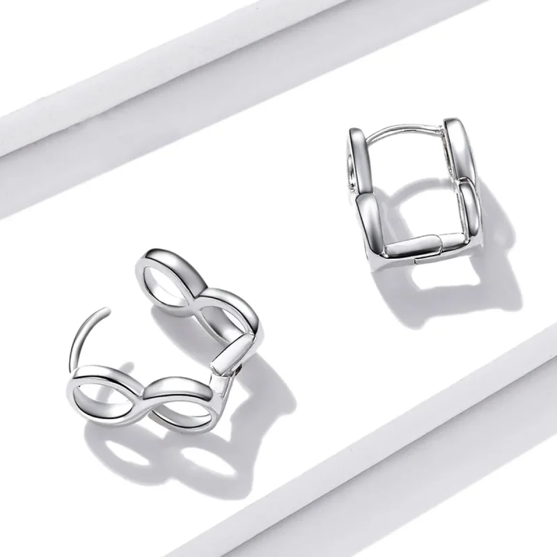 (image for) PANDORA Style Minimalism - Infinity Stud Earrings - BSE503 - View 4