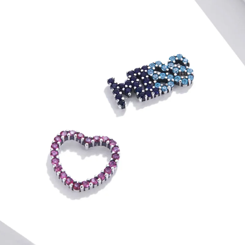 (image for) PANDORA Style Miss You Stud Earrings - SCE1197 - View 4