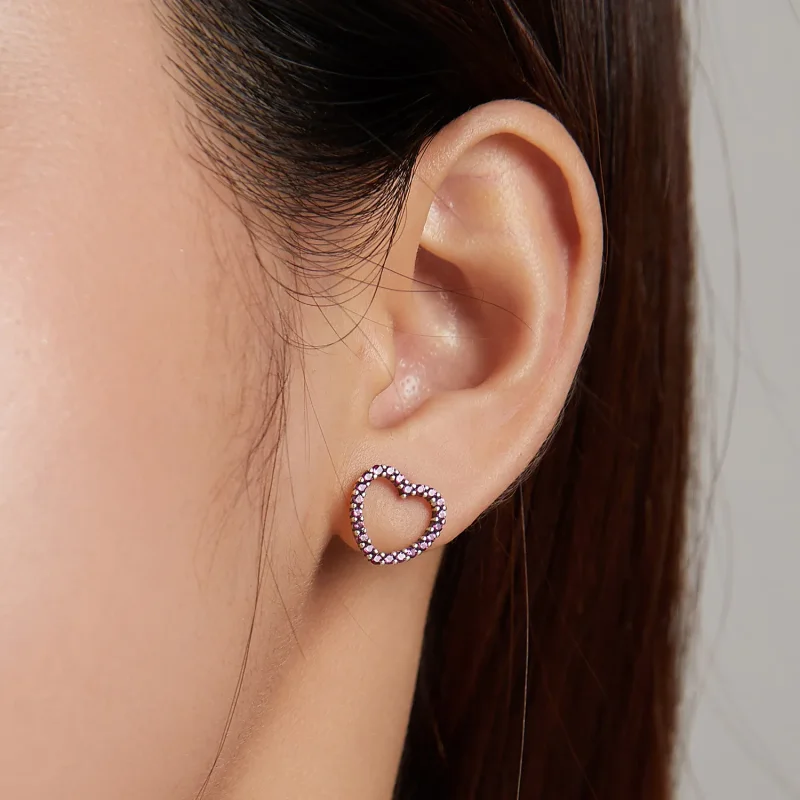 (image for) PANDORA Style Miss You Stud Earrings - SCE1197 - View 5